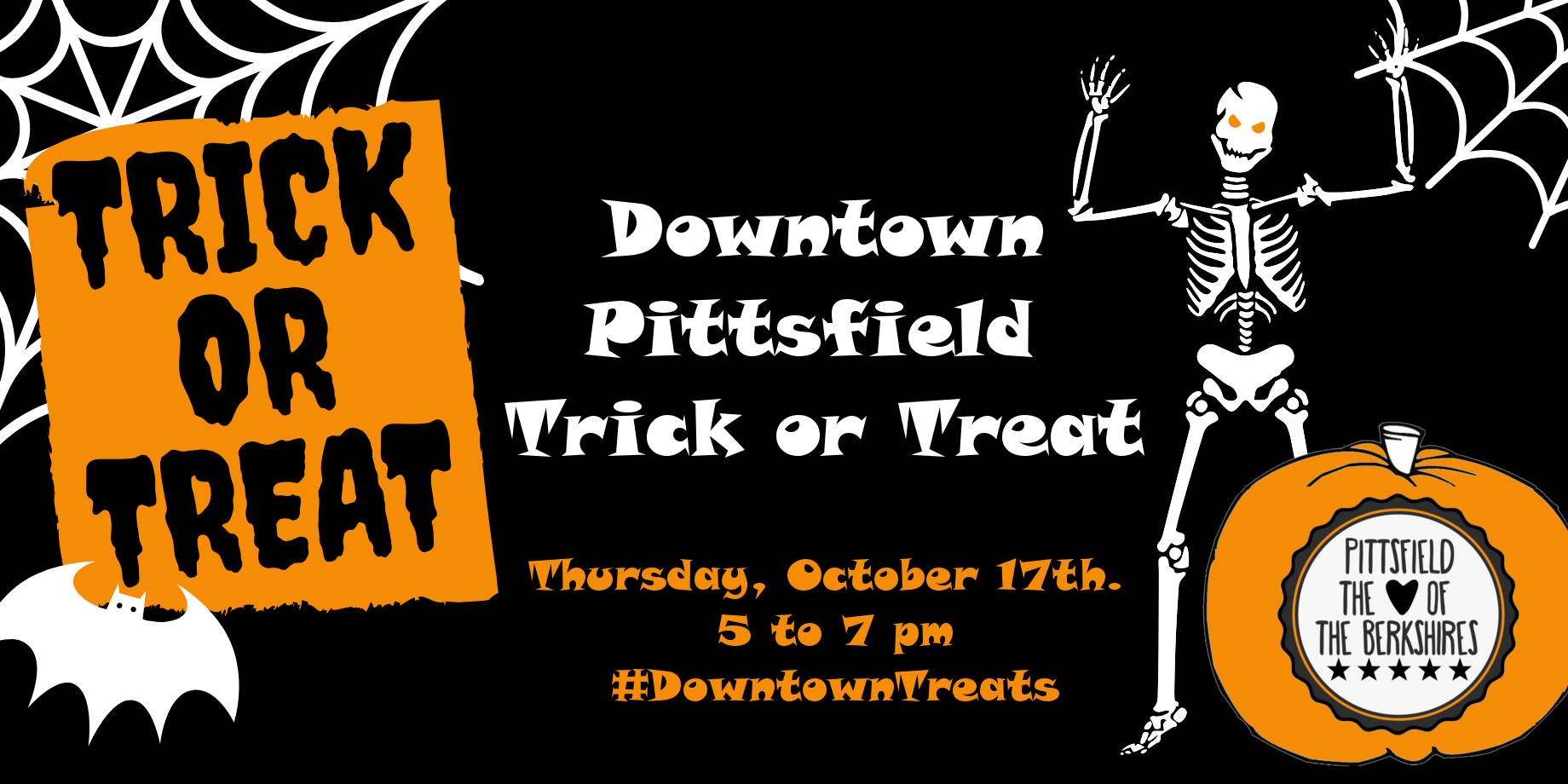 Downtown Pittsfield Trick or Treat to be held on Thursday, October 17