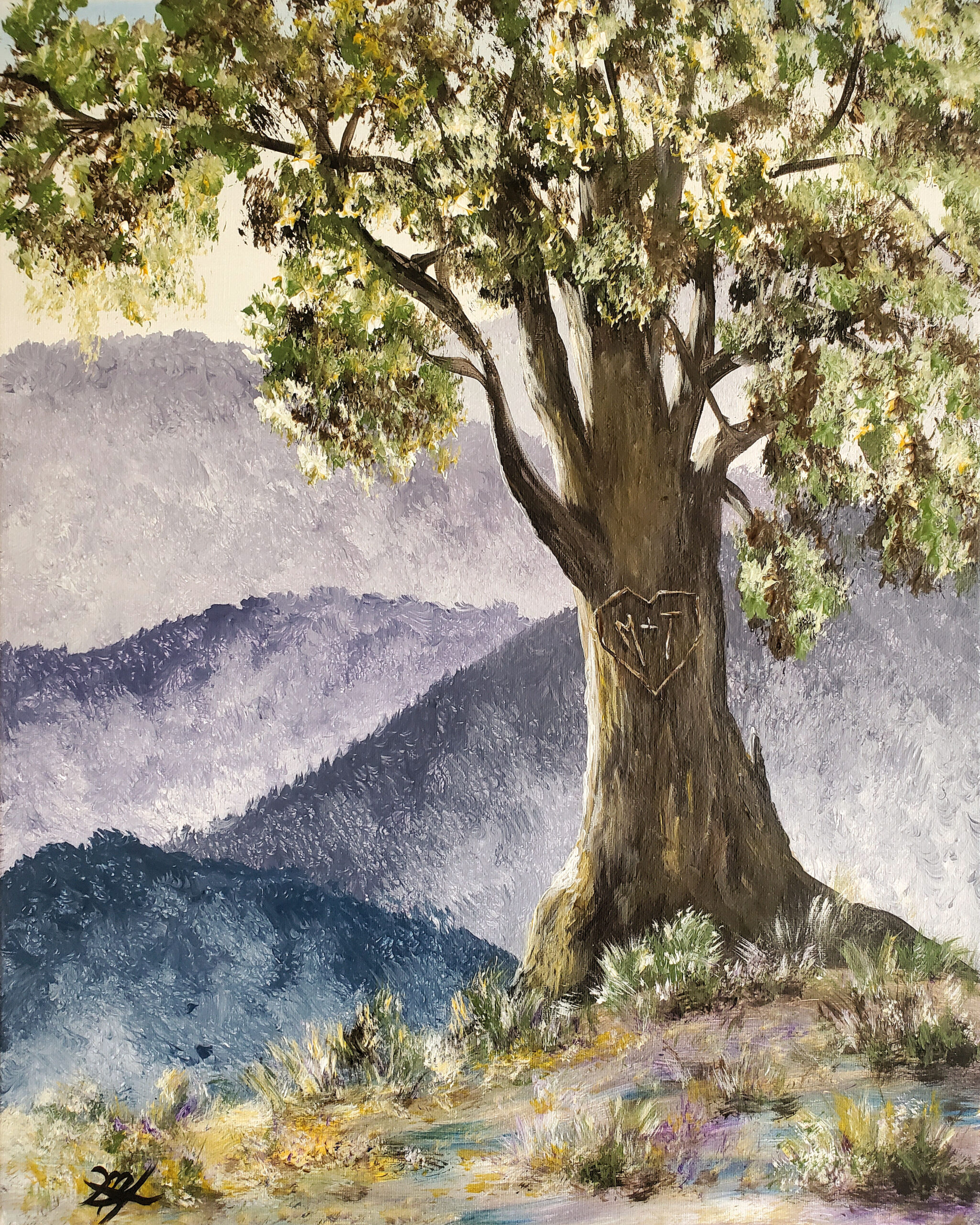 Berkshire Paint and Sip will host a Virtual Fundraiser for First Fridays Artswalk on Friday, June 4 at 6 pm. Attendees will learn how to paint a landscape image of “Mountain Love Tree” in real time with feedback from the instructor.