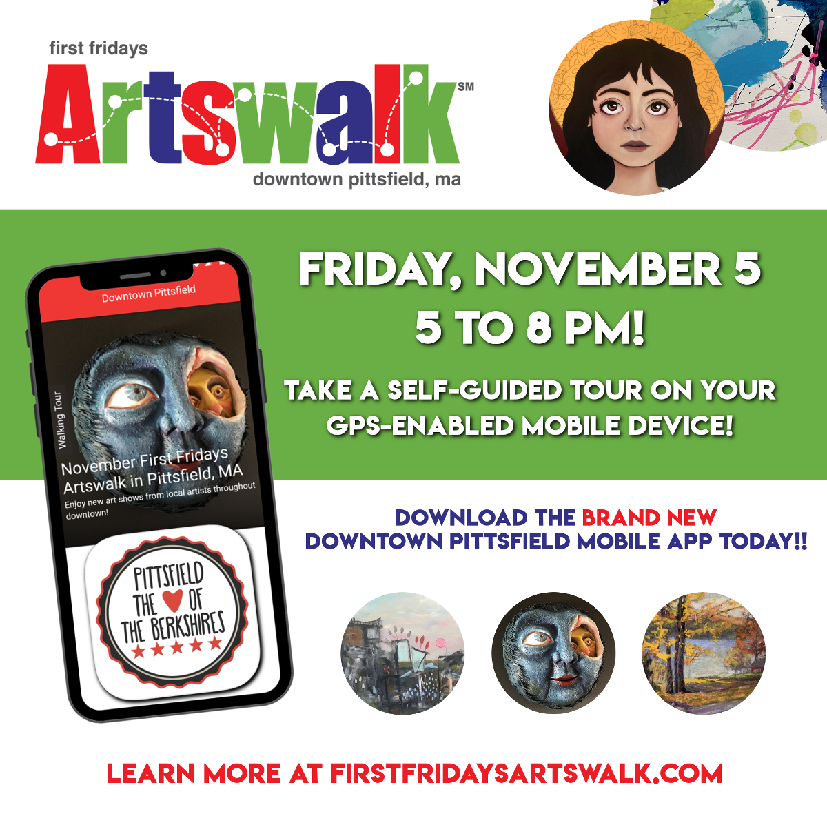 November 2021 First Fridays Artswalk in Downtown Pittsfield MA