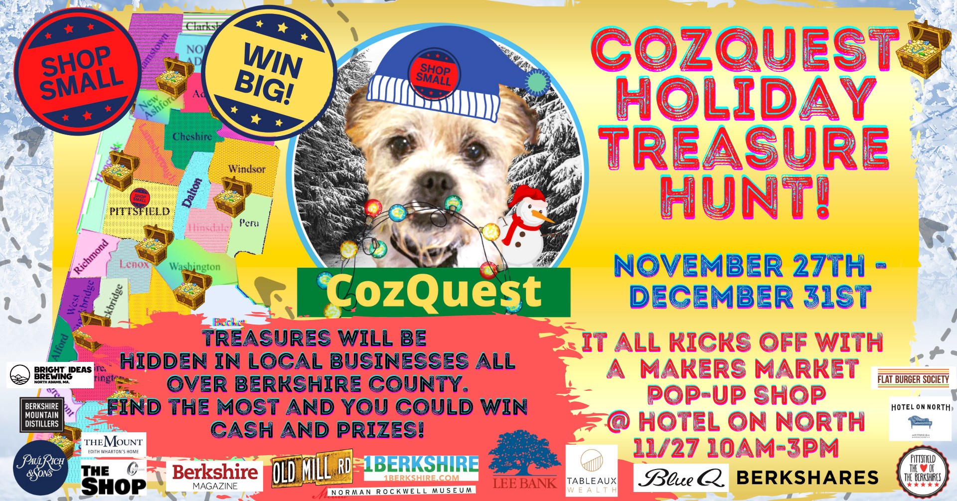 CozQuest Holiday Hunt, Pittsfield MA