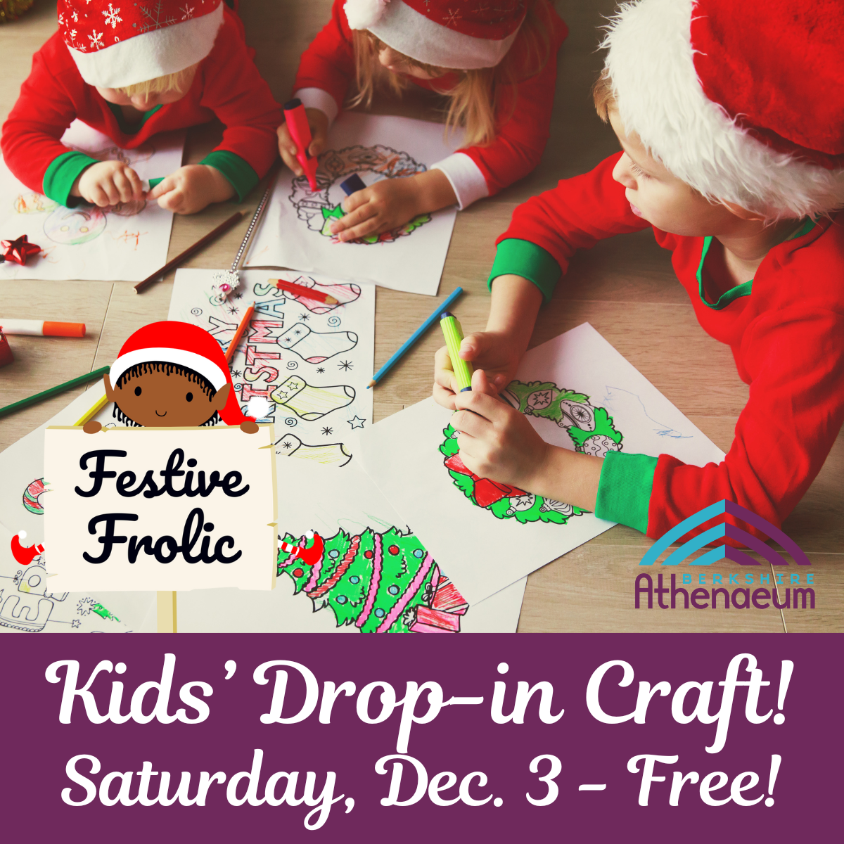 Free Kids’ Winter-themed Drop-in Craft at the Berkshire Athenaeum