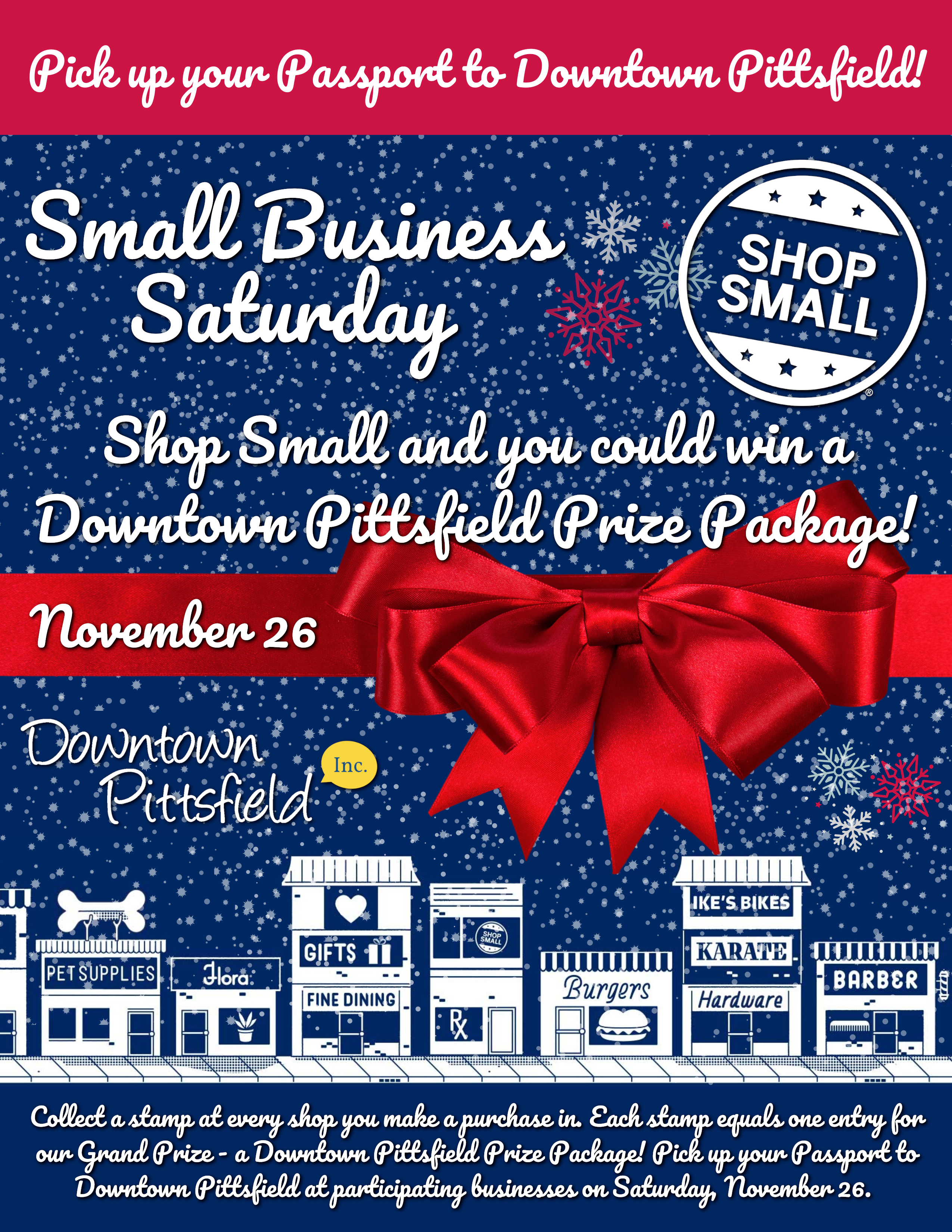 Passport to Downtown Pittsfield during Small Business Saturday