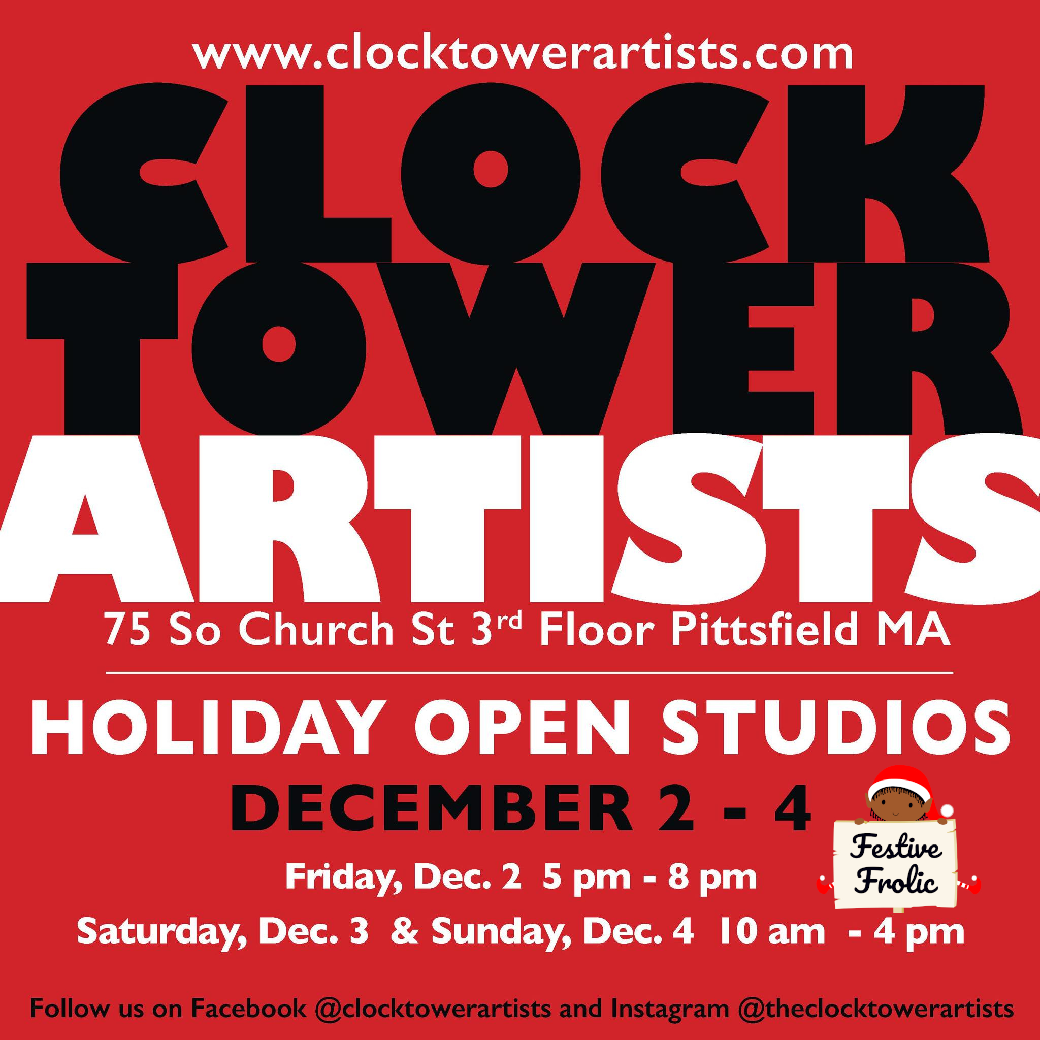 Holiday Open Studios at the Clock Tower