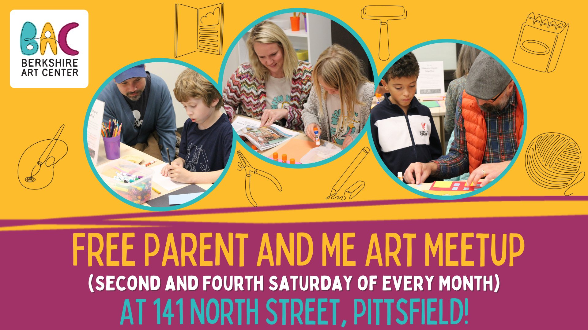 Free Parent and Me Art Meetup at Berkshire Art Center!