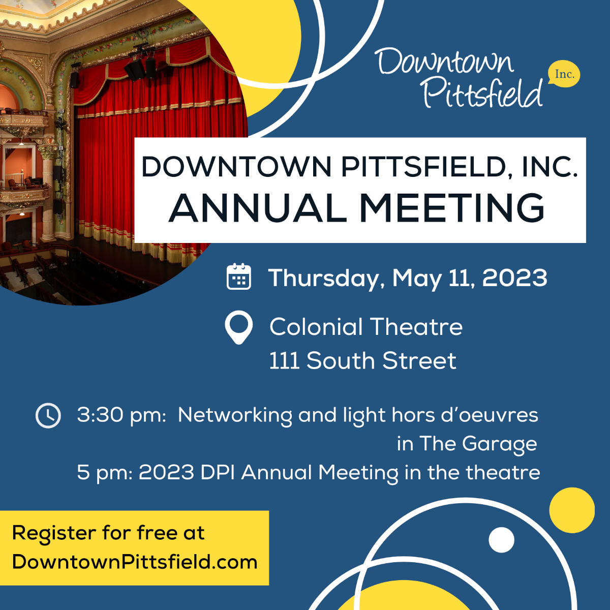 Downtown Pittsfield, Inc. Annual Meeting 2023