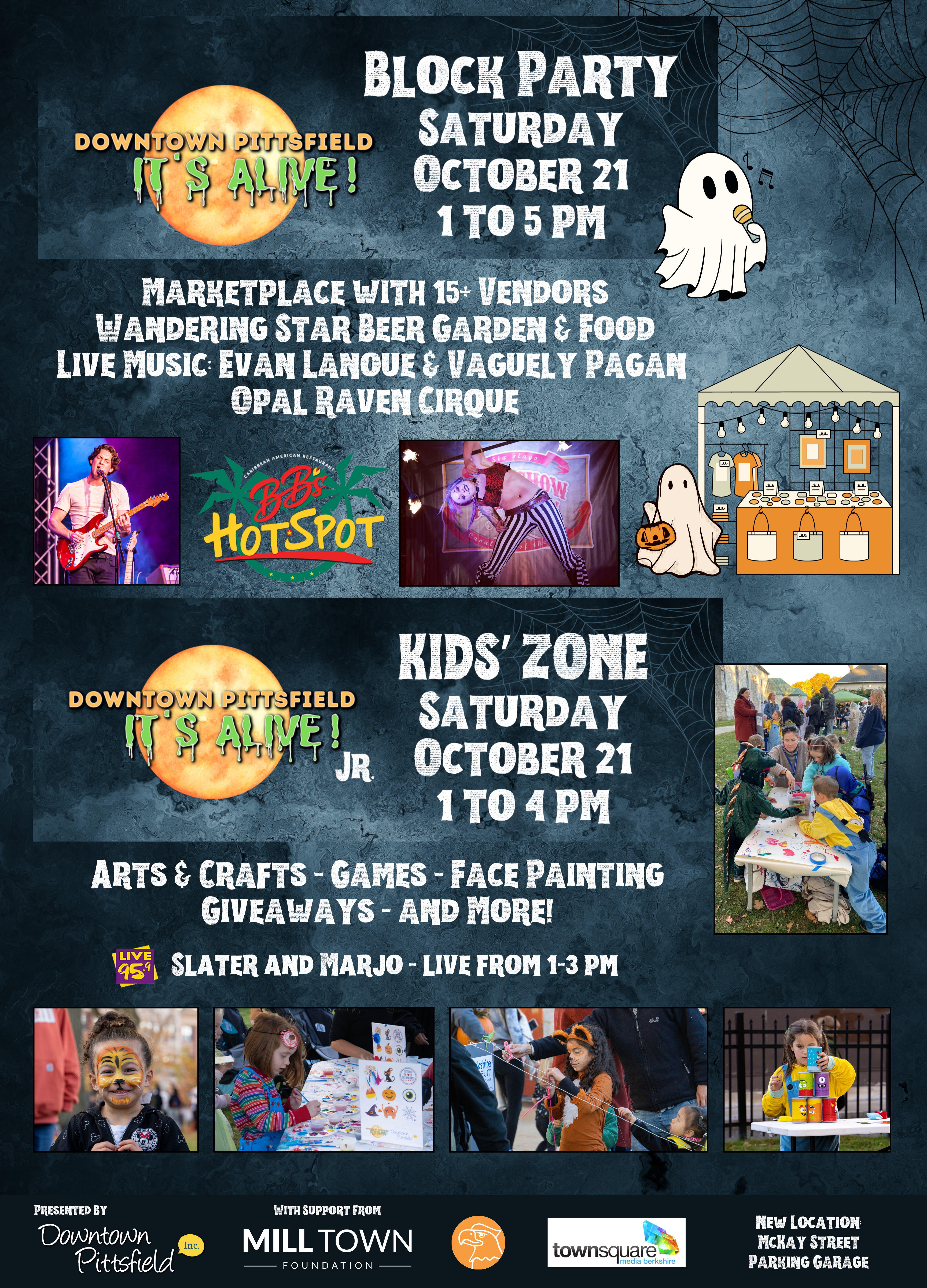 Downtown Pittsfield... It's Alive! Block Party & Kids' Zone!