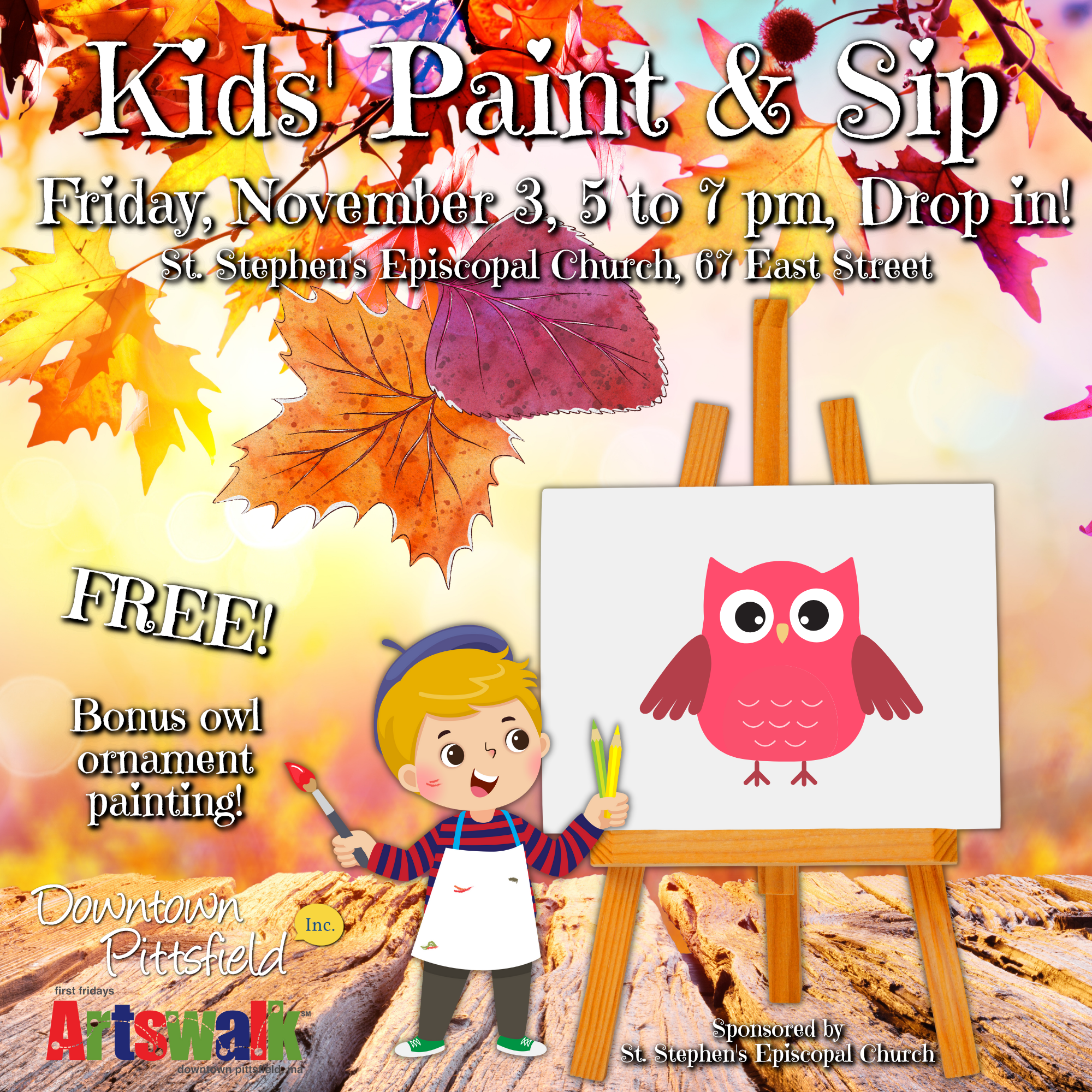 Free Kids’ Paint & Sip – November 3