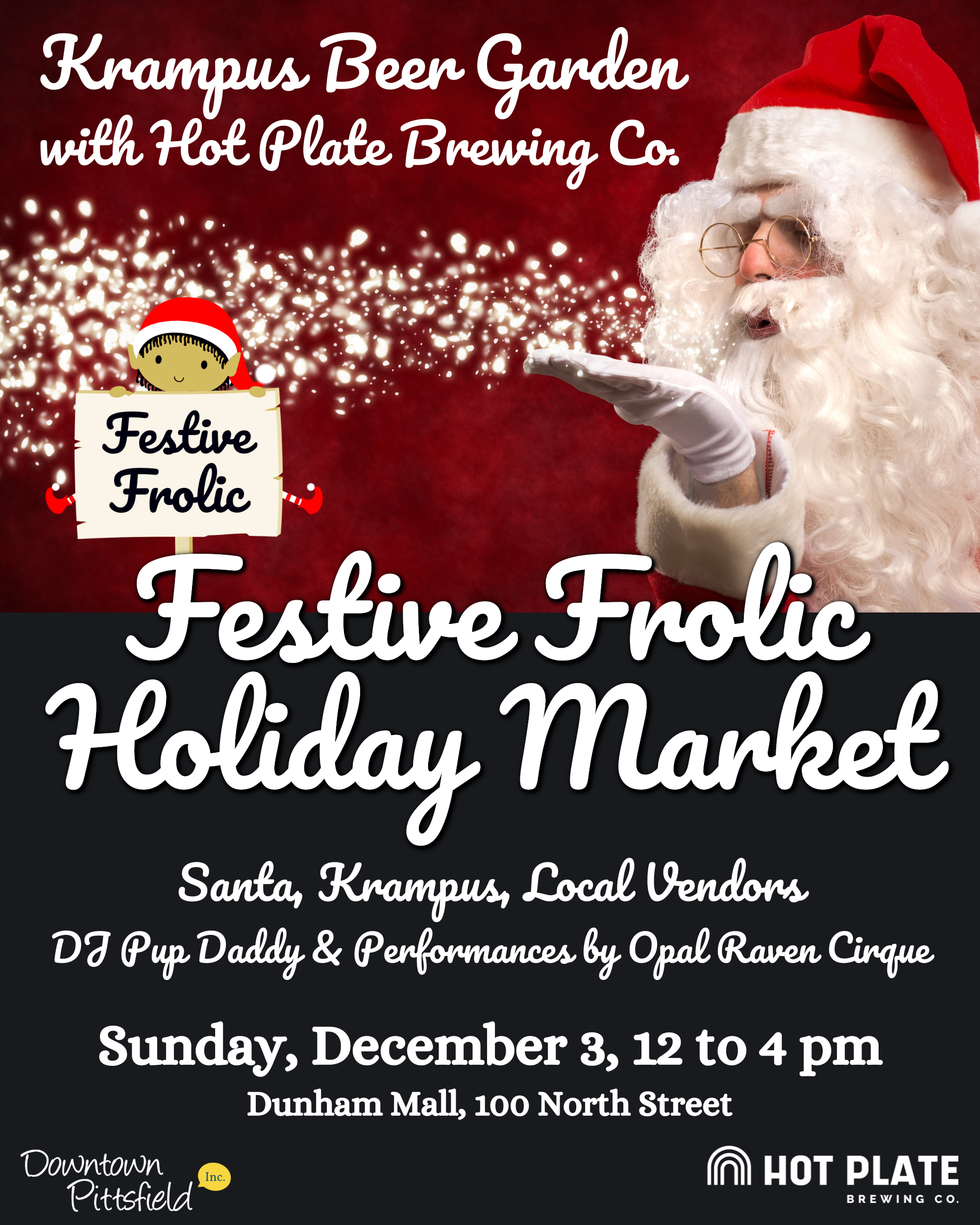 Festive Frolic Holiday Market featuring a Krampus Beer Garden Pittsfield MA