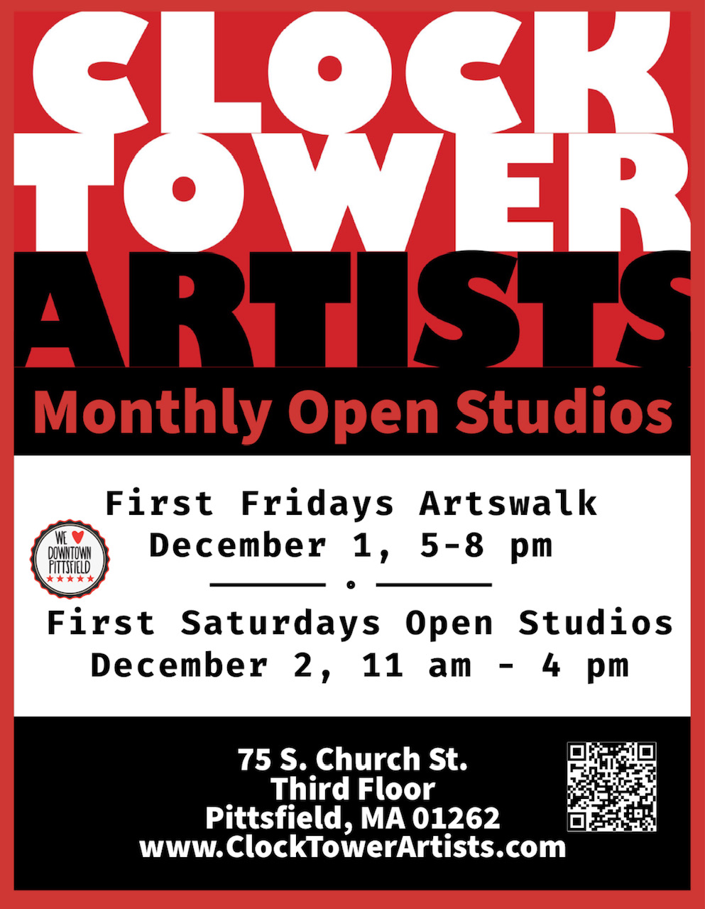 Holiday Open Studios Clock Tower Artists