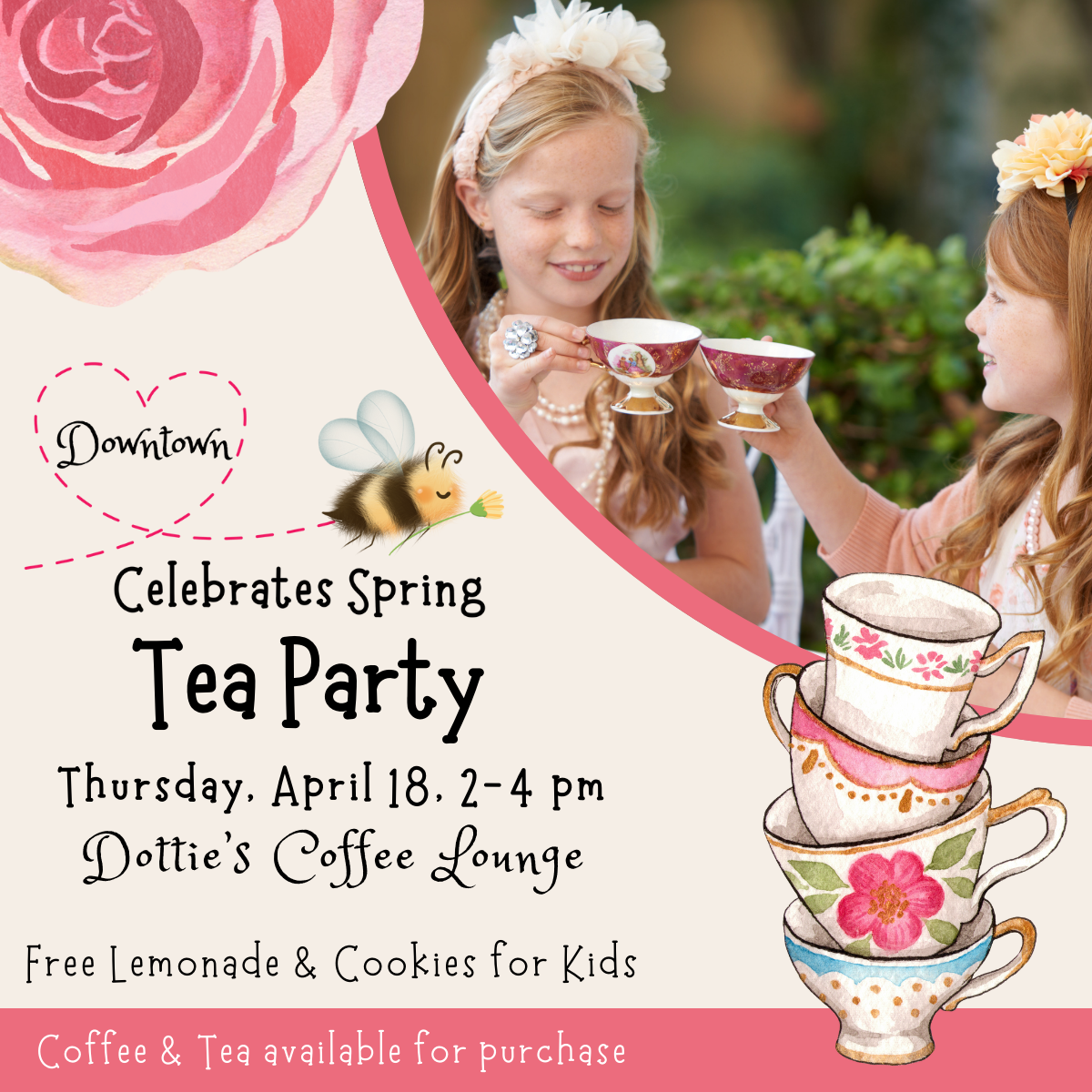 Downtown Celebrates Spring Tea Party