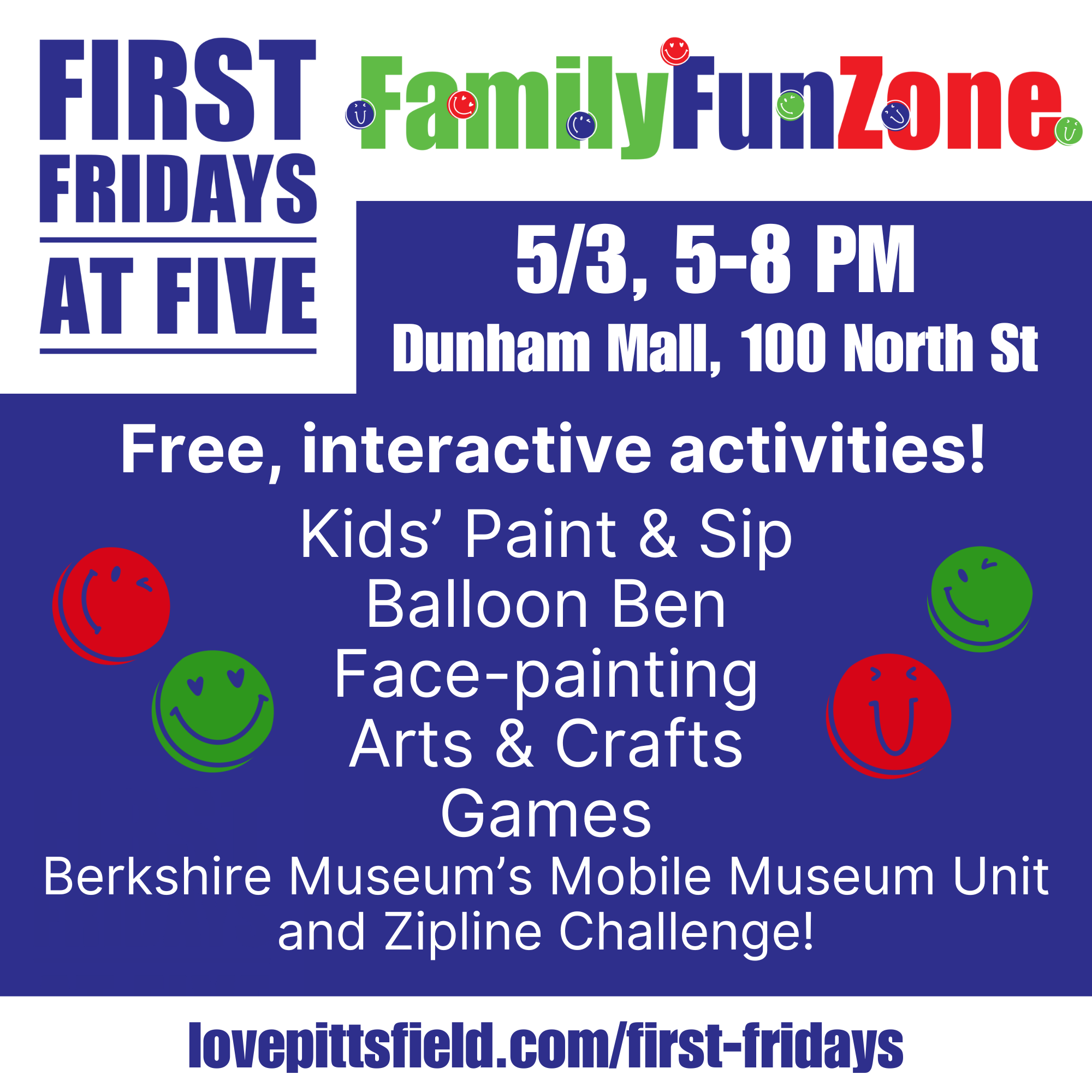 Family Fun Zone at First Fridays at Five