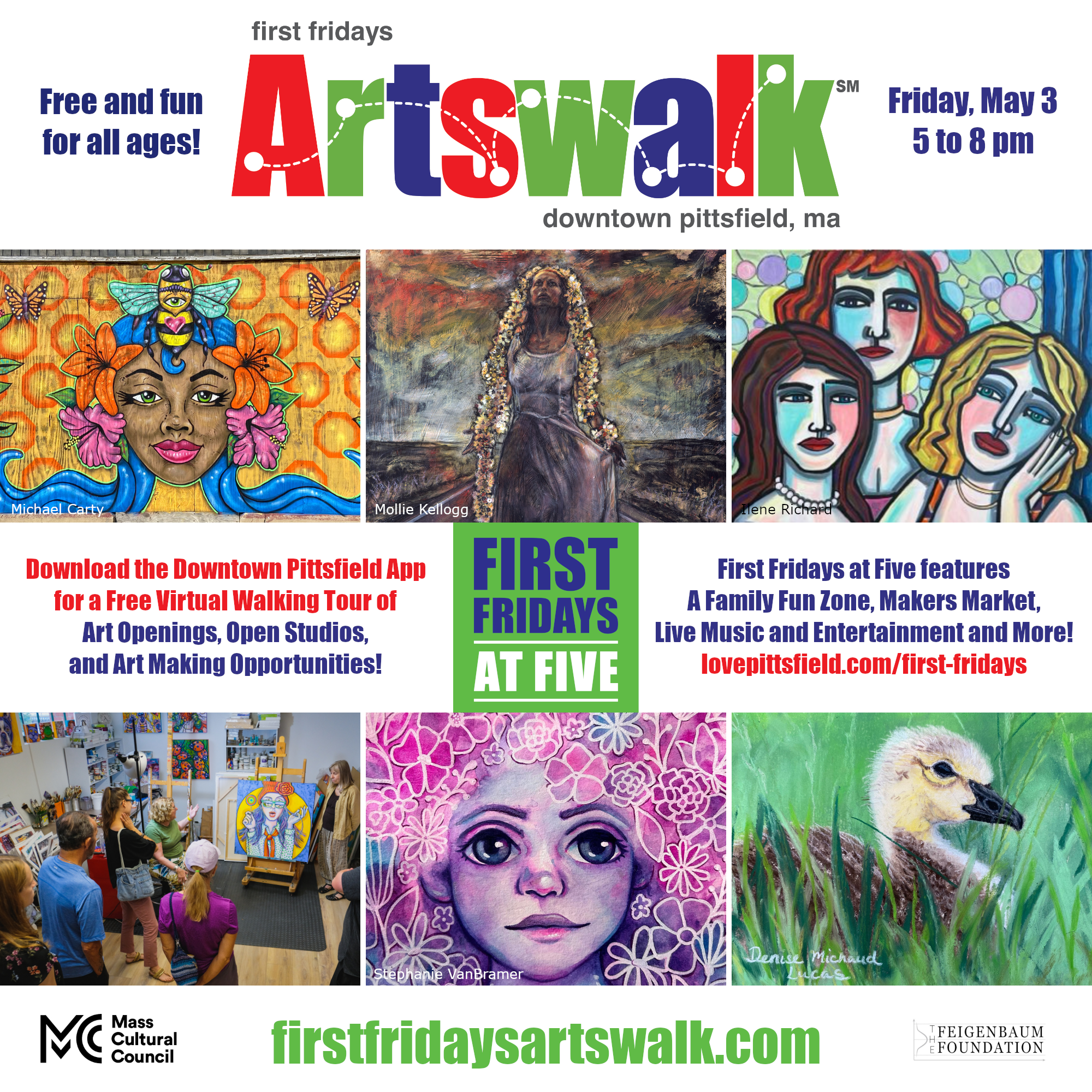 May 3rd First Fridays Artswalk as part of First Fridays at Five!