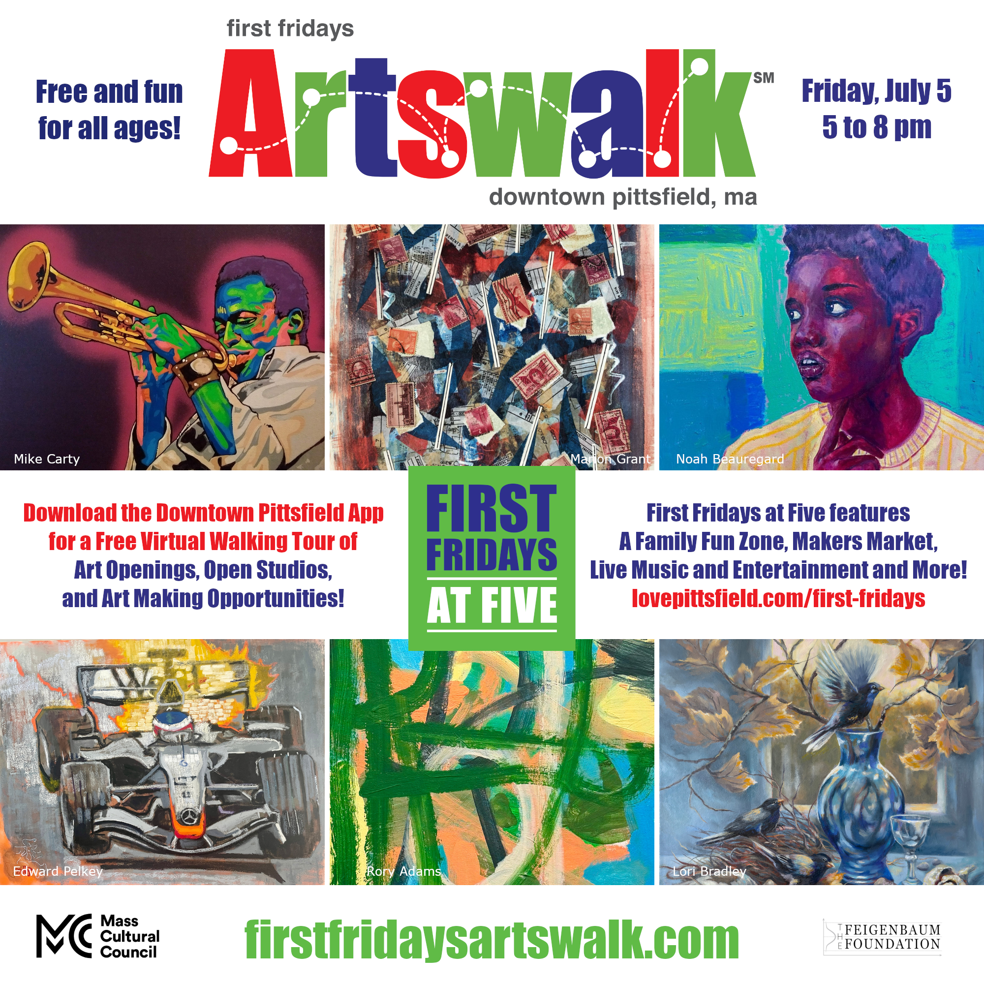 July 5 First Fridays Artswalk Pittsfield MA
