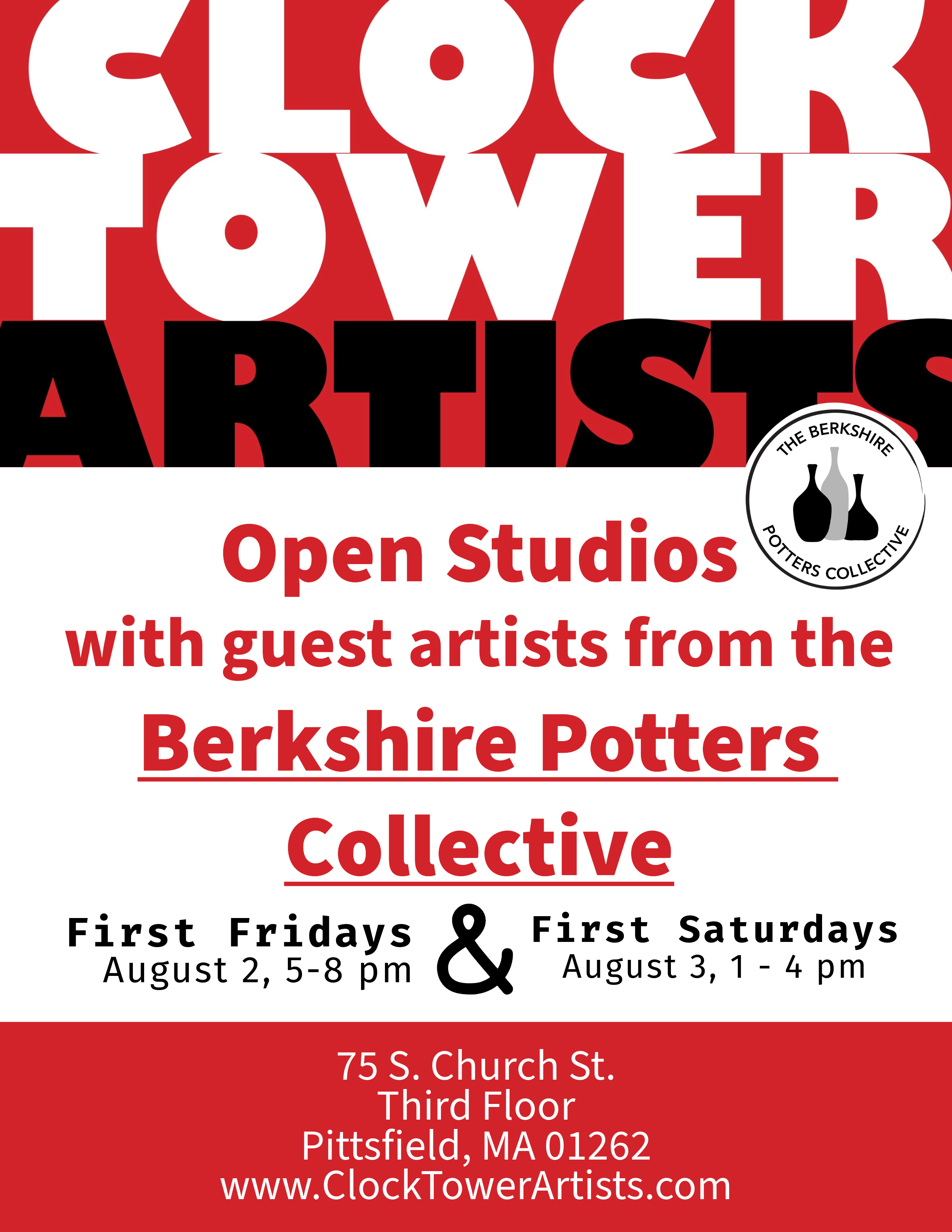 Clock Tower Artists welcome the Berkshire Potters Collective!