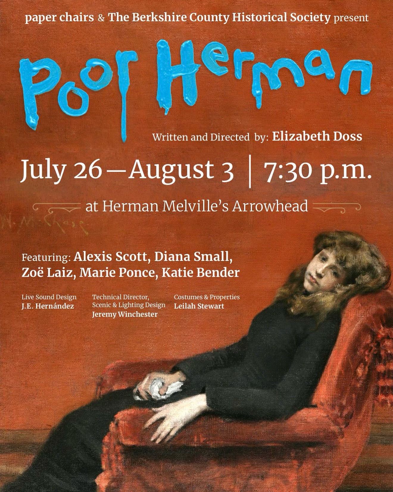 paper chairs and The Berkshire County Historical Society present "Poor Herman"