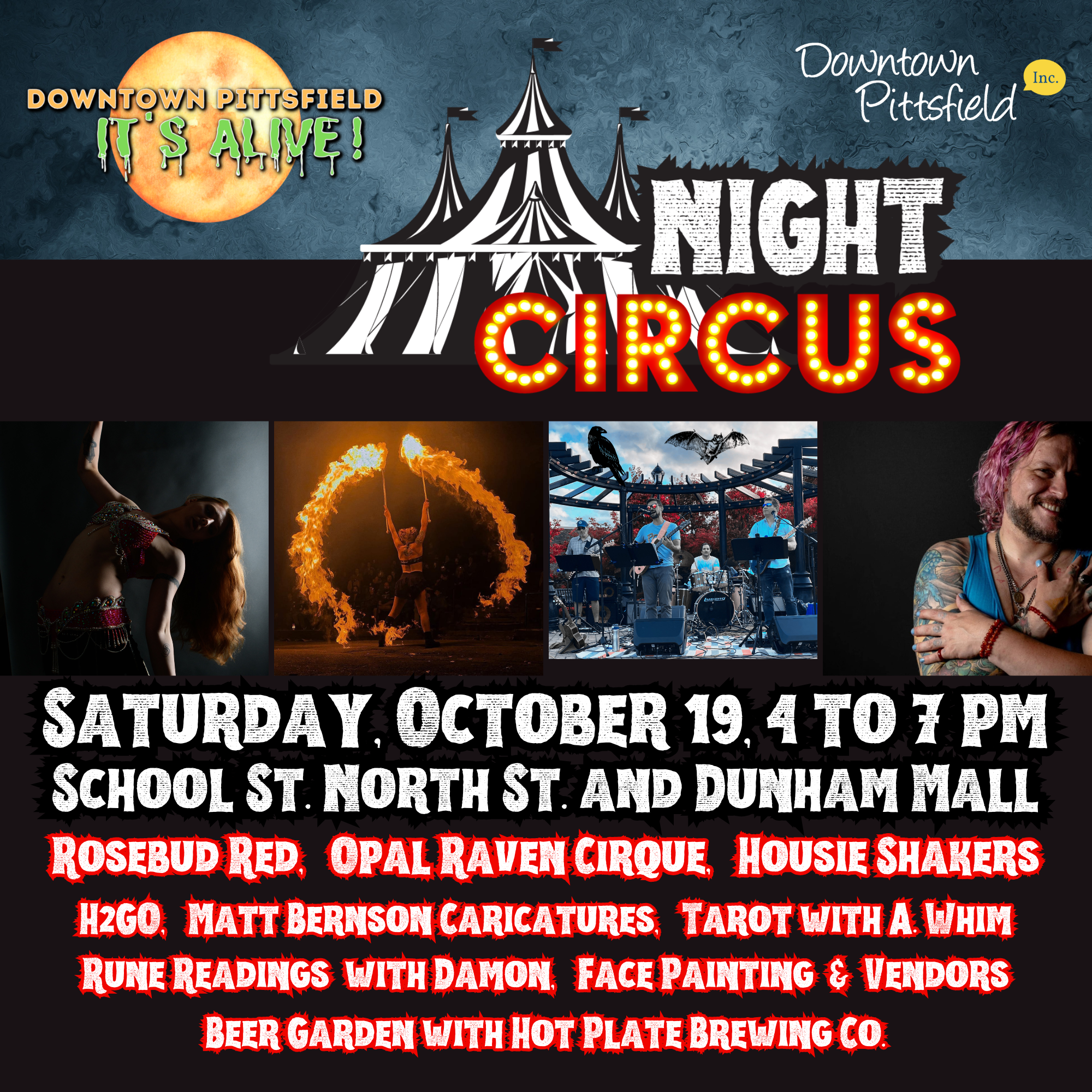 Downtown Pittsfield… It’s Alive! Night Circus