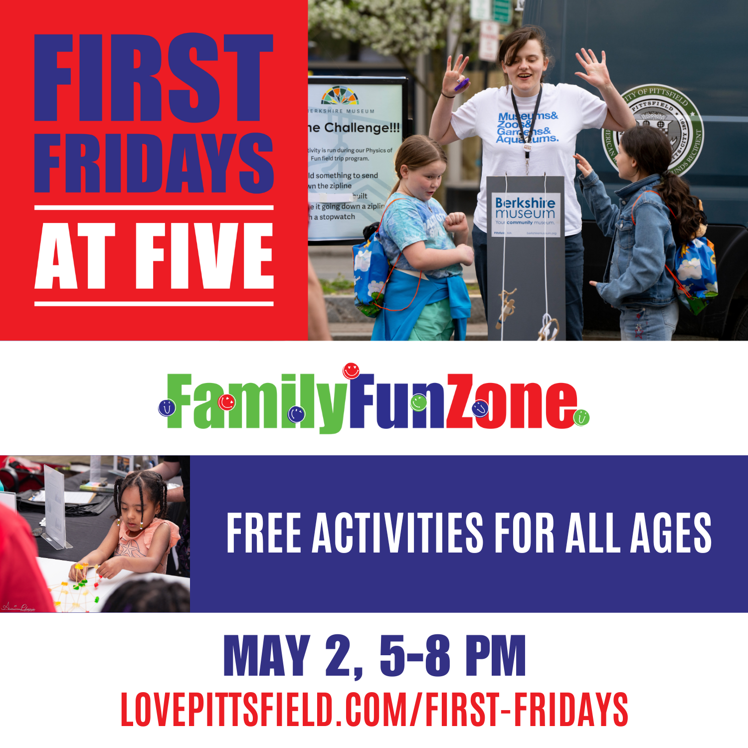 Family Fun Zone at First Fridays at Five