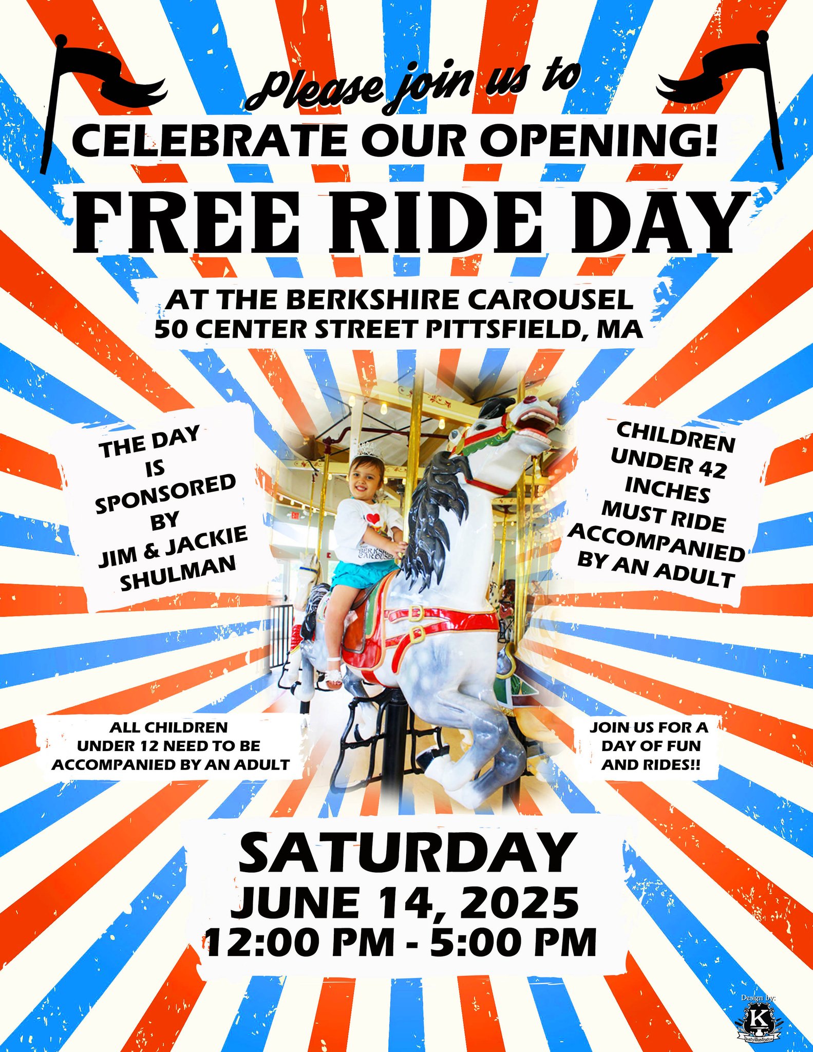 Free Rides and Opening Day for the Berkshire Carousel!