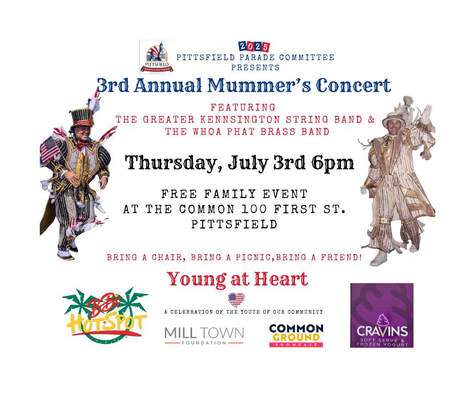 Pittsfield Parade Concert featuring the Greater Kensington String Band and the WhoaPhat Brass Band