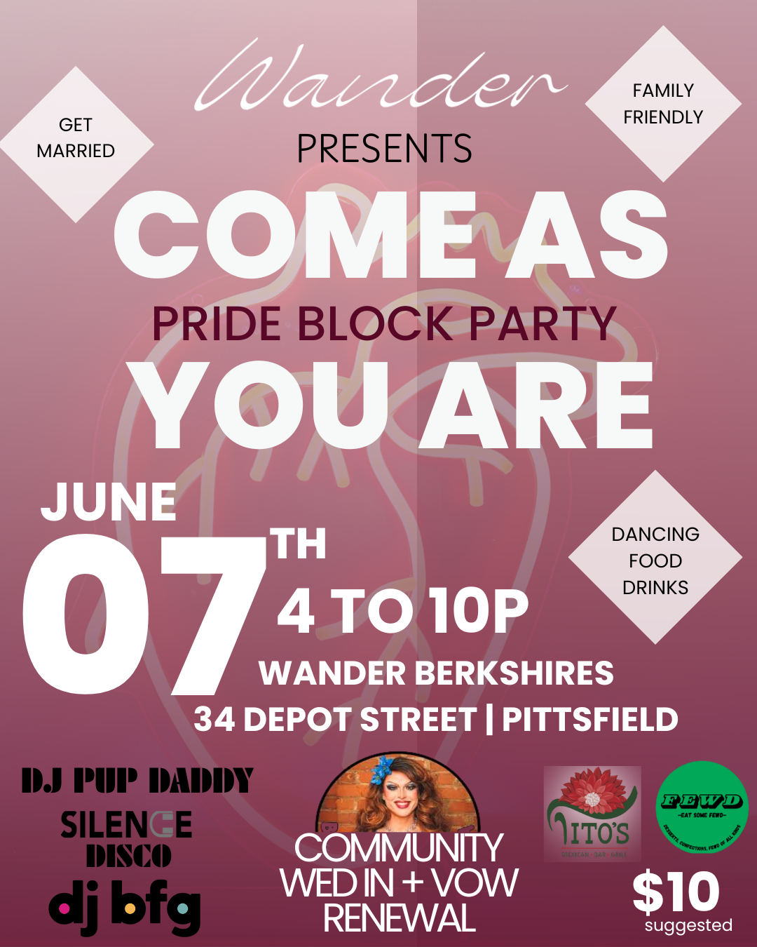 Come As You Are: Pride Block Party + Vow In
