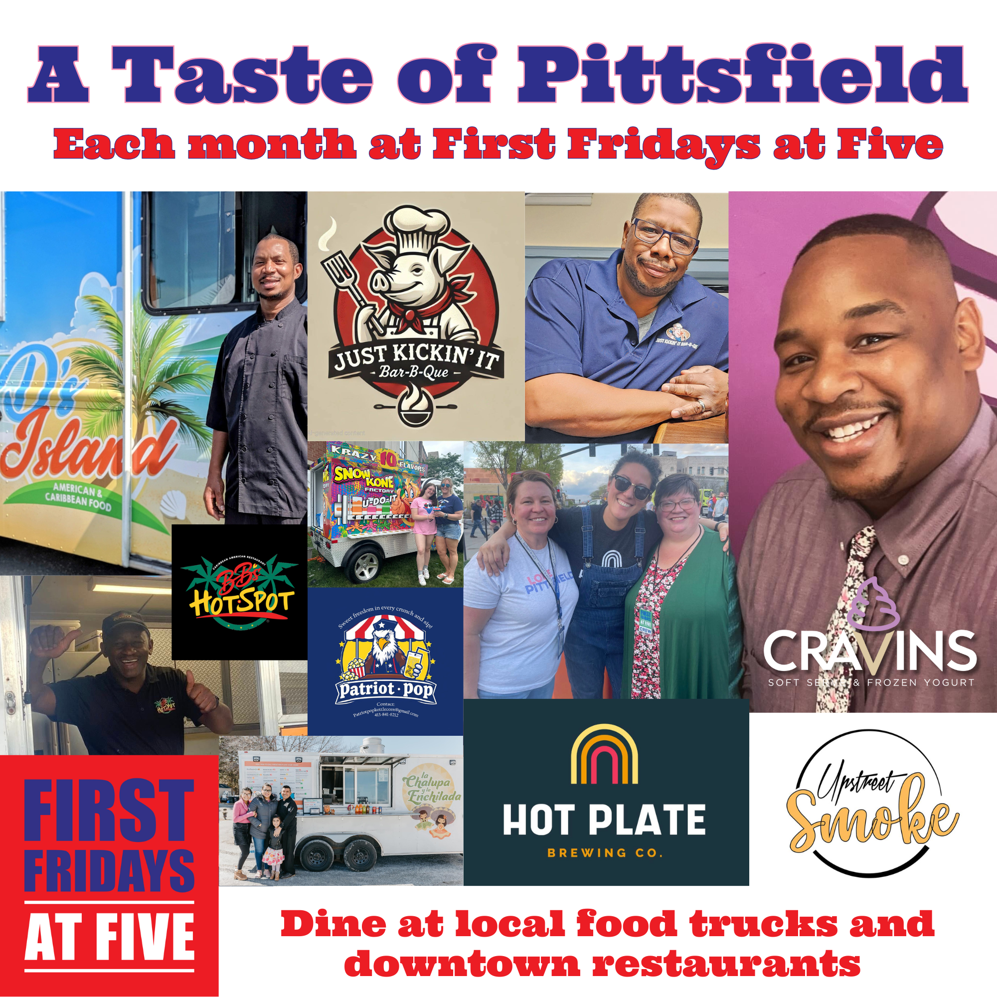 August 2025 Taste of Pittsfield First Fridays at Five