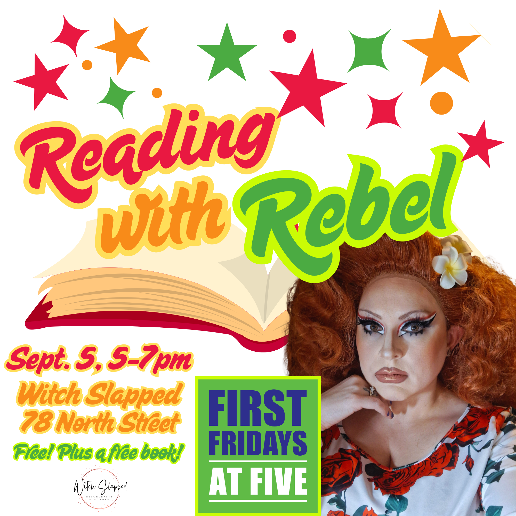 “Reading with Rebel” at First Fridays at Five