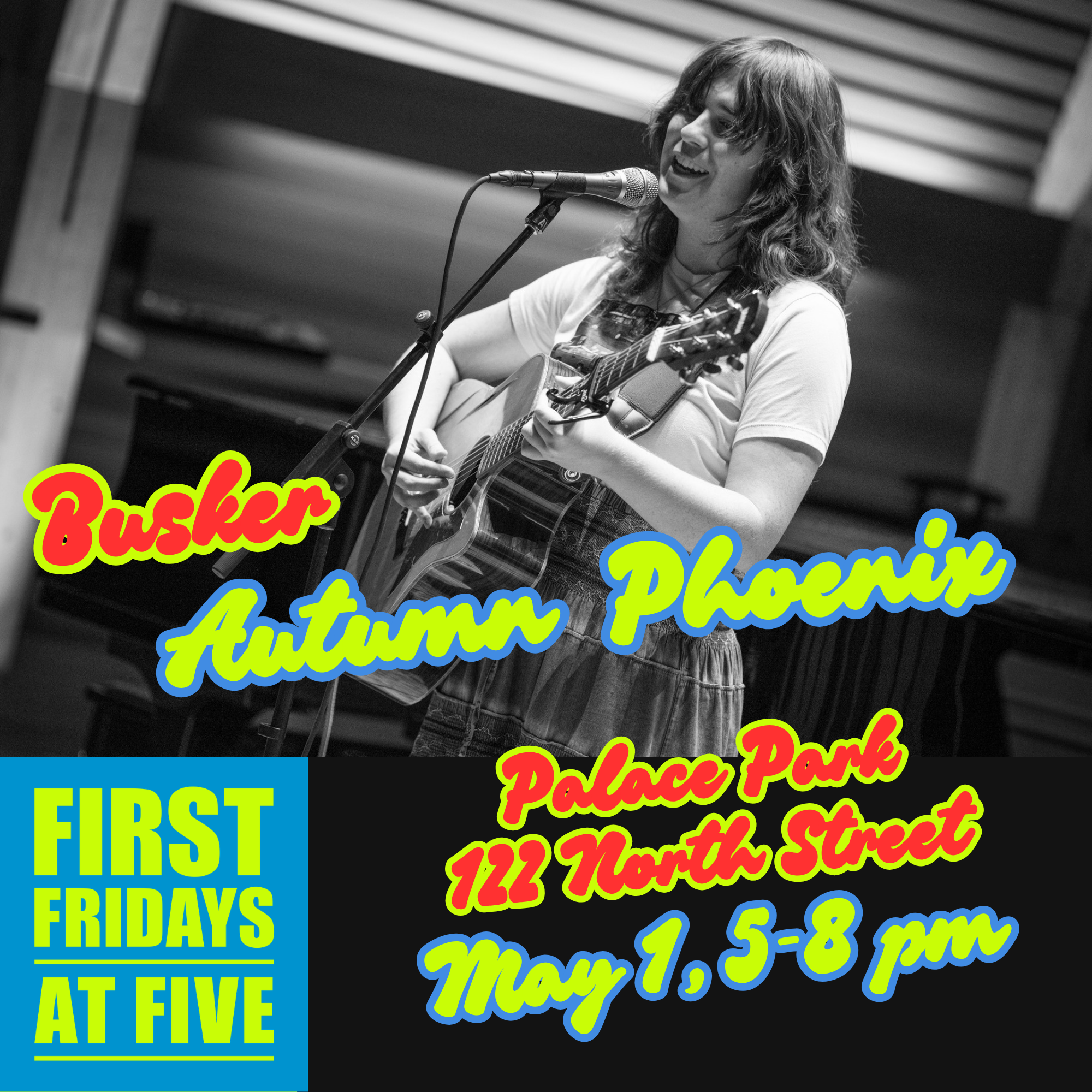 First Fridays: Busker Autumn Phoenix in Palace Park