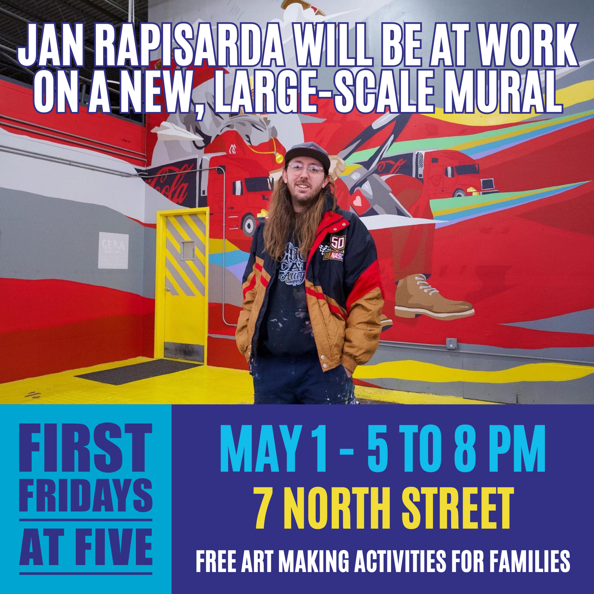 First Fridays at Five: Jan Rapisarda Mural