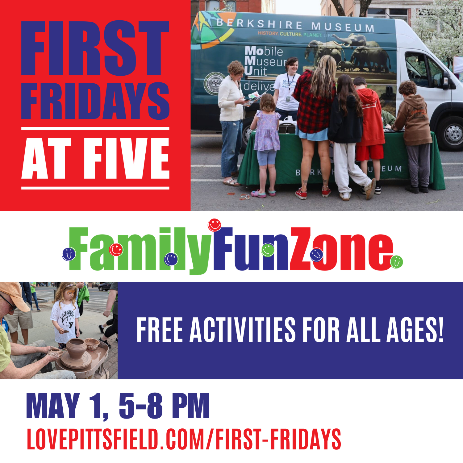 Family Fun Zone at First Fridays at Five