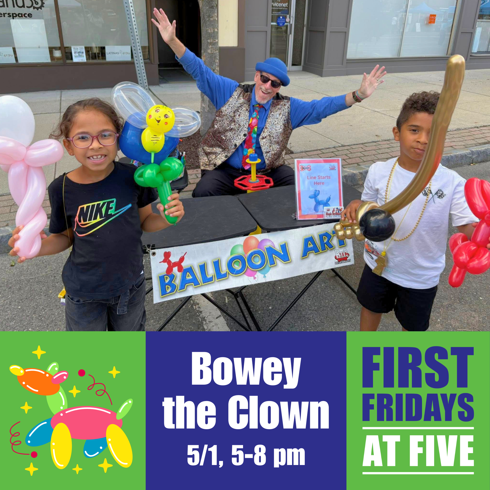 First Fridays: Bowey the Clown