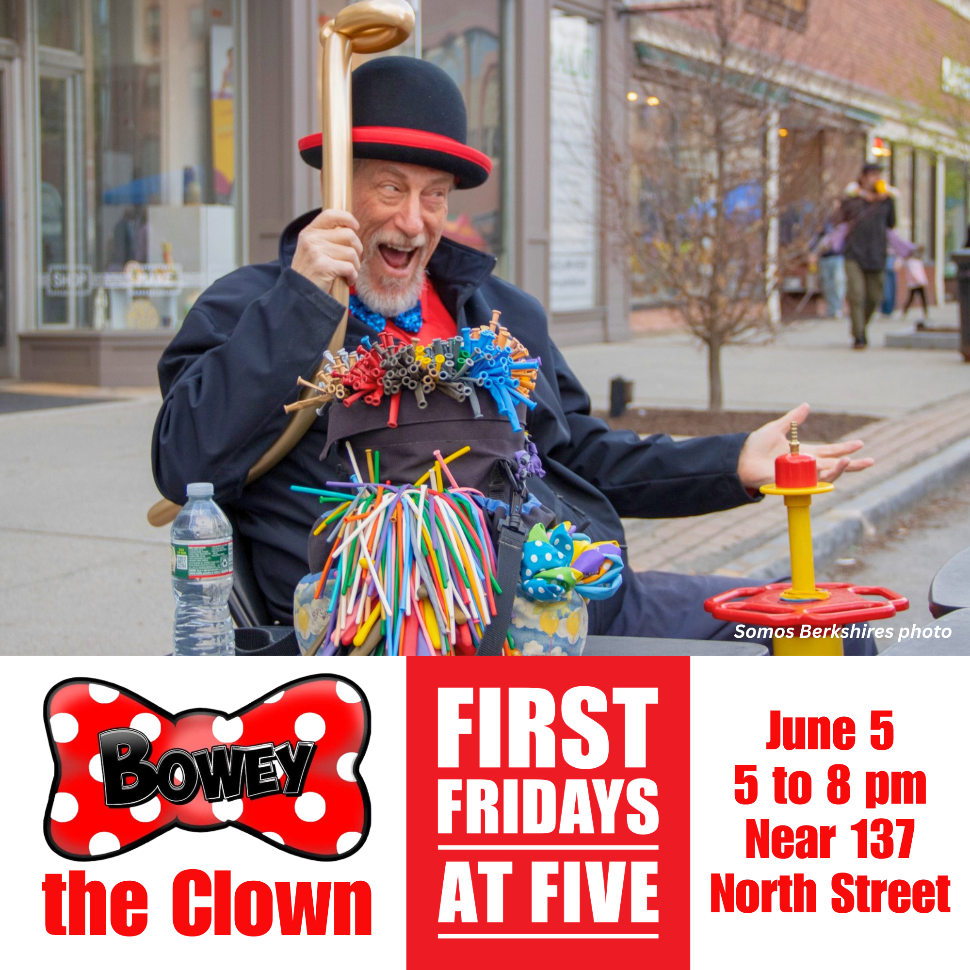 Bowey the Clown First Fridays at Five