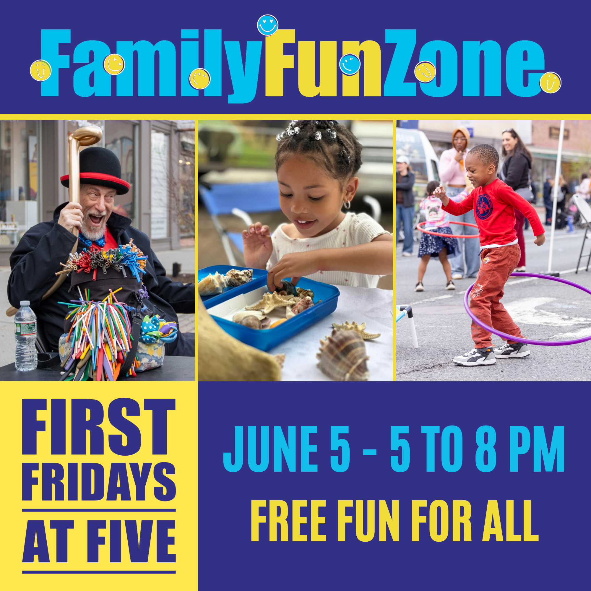 Family Fun Zone at First Fridays at Five