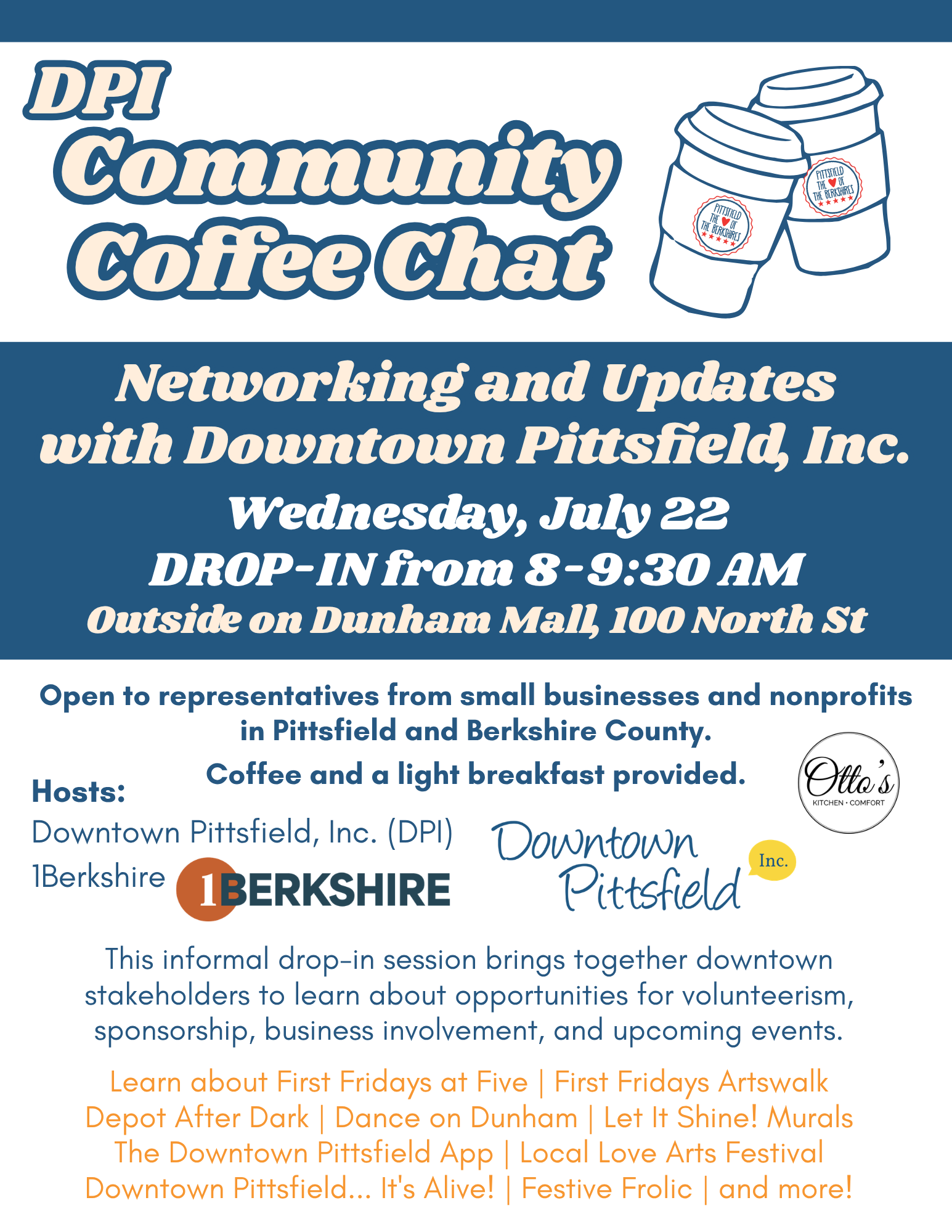 DPI Community Coffee Chat: Networking and Updates with Downtown Pittsfield, Inc.