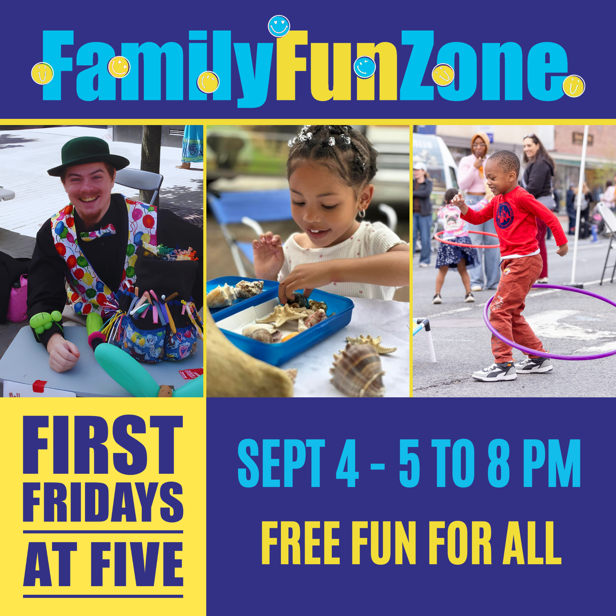 Family Fun Zone at First Fridays at Five